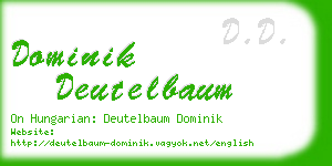 dominik deutelbaum business card